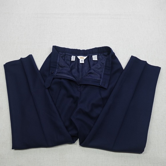 Talbots Pants Womens 10 Petite Wool Pull On Elastic Waist Classic Office Workwea - Picture 11 of 12